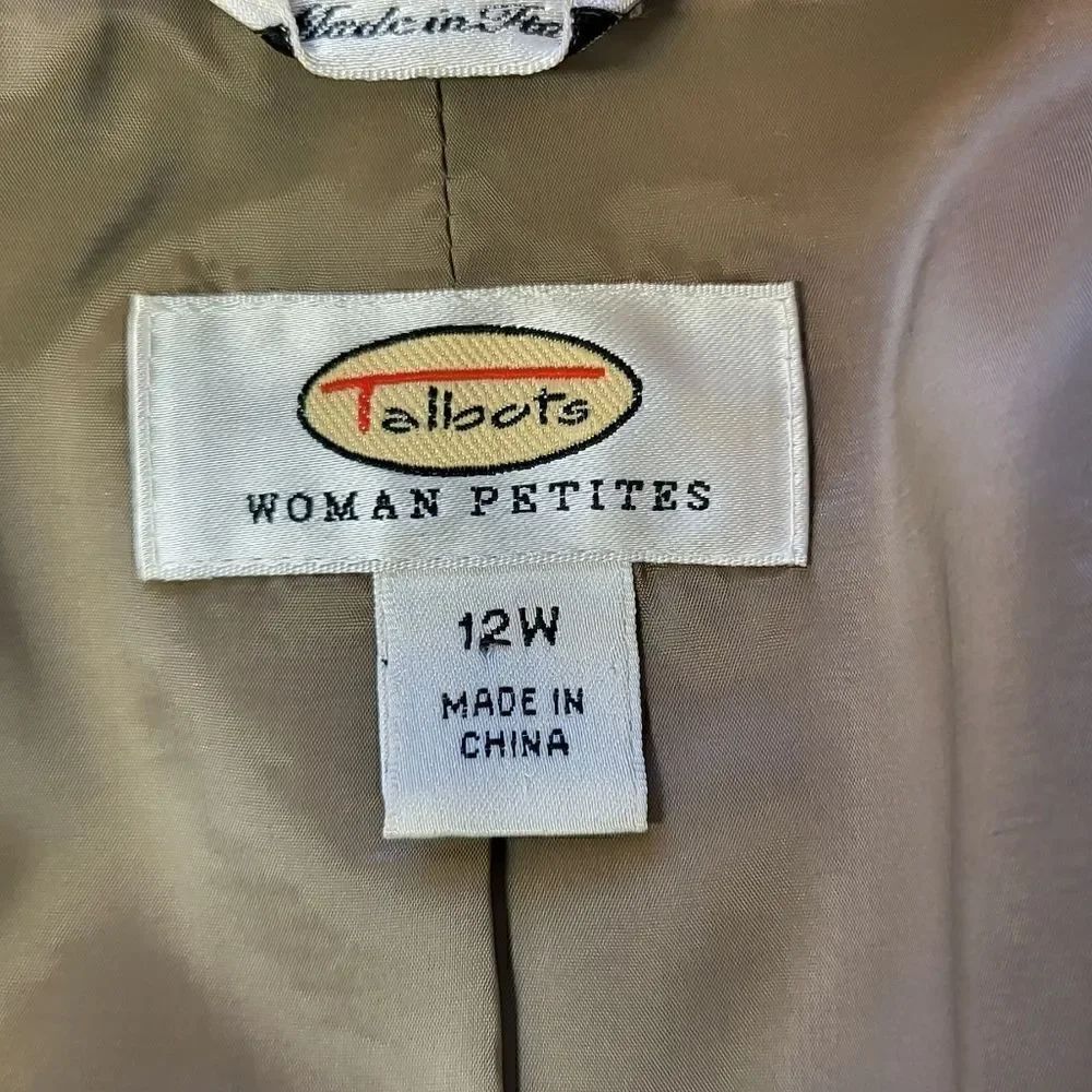 Talbots Linen Silk Blend Jacket - Picture 3 of 10